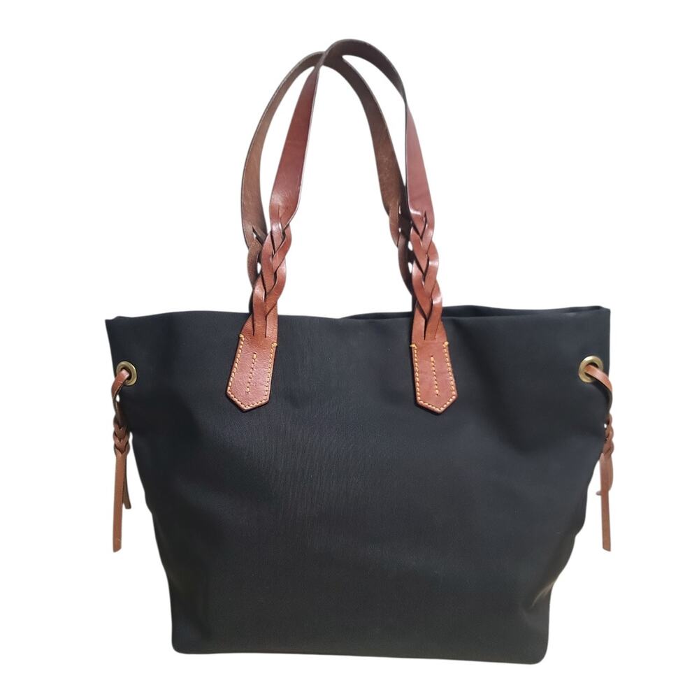 Dooney & Bourke Nylon Shopper Tote Black GUC - Picture 2 of 7